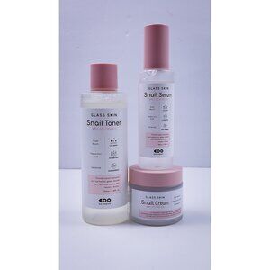 Dearboo Glass Skin Snail Toner Cream & Serum Set Korean Beauty Skincare